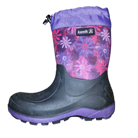 NWOB KAMIK Stormin 2 Girls Snow Rain Boots Sz. 4 - Picture 1 of 7
